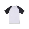 Tricou de baseball cu logo, mărimi asiatice „Alb Negru”