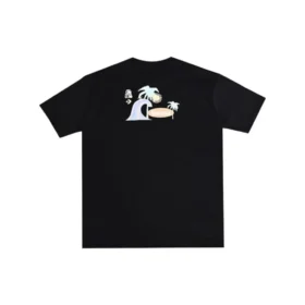 Tricou de vară pentru plajă, mărimi asiatice „Negru”