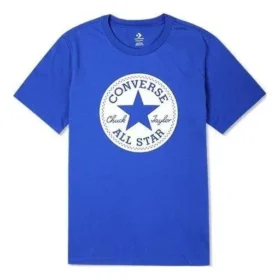 Tricou Go-To Chuck Taylor Patch cu croială standard, mărimi asiatice „Albastru” Tricou Go-To Chuck Taylor Patch cu croială standard, mărimi asiatice „Albastru”