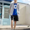 Tricou Go-To Chuck Taylor Patch cu croială standard, mărimi asiatice „Albastru”