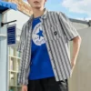 Tricou Go-To Chuck Taylor Patch cu croială standard, mărimi asiatice „Albastru”