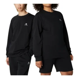 Tricou Go-To cu broderie în formă de stea și model chevron, croială standard, mărimi asiatice „Negru”