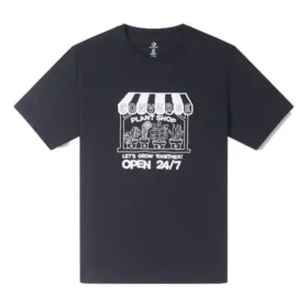 Tricou Grow Together Plant Shop, mărimi asiatice „Negru”