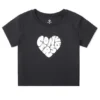 Tricou Heart Mărimi asiatice „Negru”