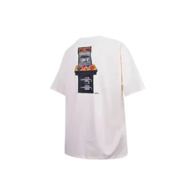Tricou Level Up, mărimi asiatice, „Alb”