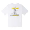 Tricou Lighthouse Mărimi asiatice „Alb”