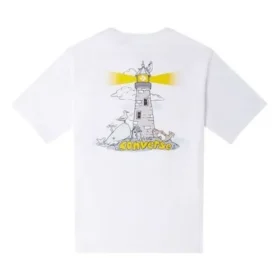 Tricou Lighthouse Mărimi asiatice „Alb”