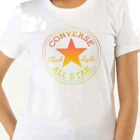 Tricou Ombre Chuck Patch Crew, mărimi asiatice „Alb-galben”