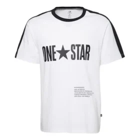 Tricou One Star Panel Mărimi asiatice „White”