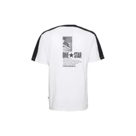 Tricou One Star Panel Mărimi asiatice „White”