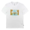 Tricou Overgrown Hoops Mărimi Asia „Alb”