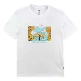 Tricou Overgrown Hoops Mărimi Asia „Alb”