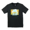 Tricou Overgrown Hoops Mărimi asiatice „Negru”