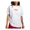 Tricou oversized cu logo flamboyant Mărimi asiatice „Alb Roșu”