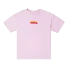 Tricou oversized cu logo flamboyant, mărimi asiatice, „roz”