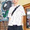Tricou Park Gym cu imprimeu integral Mărimi asiatice „Alb”