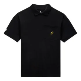 Tricou polo Converse x Peanuts Shapes, mărimi asiatice „Negru”