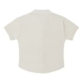 Tricou polo cu broderie cu litere în degrade, mărimi asiatice „Alb”