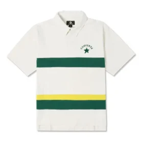 Tricou polo cu logo colorblock Mărimi asiatice „Alb Verde”