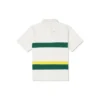 Tricou polo cu logo colorblock Mărimi asiatice „Alb Verde”
