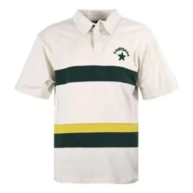 Tricou polo cu logo colorblock Mărimi asiatice „Alb-verde închis”