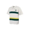 Tricou polo cu logo colorblock Mărimi asiatice „Alb-verde închis”