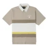 Tricou polo cu logo colorblock, mărimi asiatice „Beige White”
