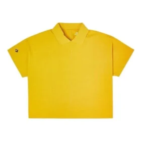 Tricou polo cu mânecă scurtă Shapes, mărimi asiatice „Galben”