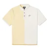 Tricou polo cu mâneci scurte, guler și blocuri de culoare, pentru bărbați, Converse, de culoare galben crem