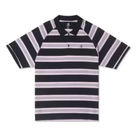Tricou polo cu mâneci scurte și dungi Marquis, mărimi asiatice „Negru”