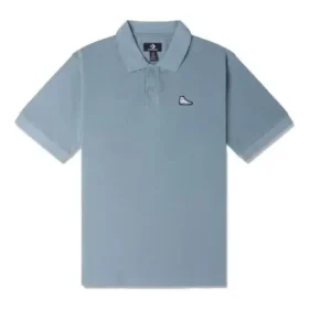Tricou Polo cu patch pentru pantofi, mărimi asiatice „Albastru deschis”
