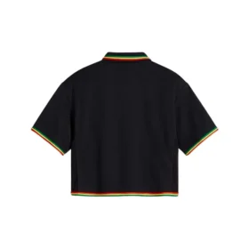 Tricou polo scurt Converse x Daily Paper, mărimi asiatice „Black”