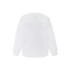 Tricou Raglan cu mânecă lungă și cusătură în lanț, mărimi asiatice „Alb”