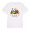 Tricou retro Mărimi asiatice „Alb”
