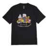 Tricou retro Mărimi asiatice „Negru”