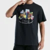Tricou retro Mărimi asiatice „Negru”