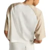 Tricou retro scurt, mărimi asiatice „Egret”