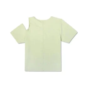 Tricou slim asimetric Twisted Knits, mărimi asiatice, „Verde”