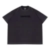 Tricou spălat în stil skateboard, mărimi asiatice „Negru spălat”