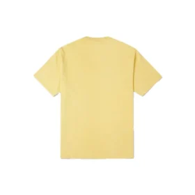 Tricou sport bărbătes Converse cu guler rotund, mâneci scurte, brodat, galben