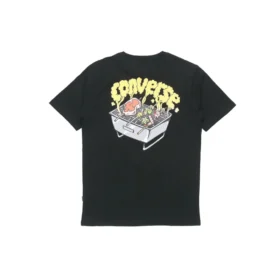 Tricou sport casual Converse pentru bărbați, cu mânecă scurtă, negru
