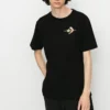 Tricou sport casual Converse pentru bărbați, cu mânecă scurtă, negru