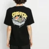 Tricou sport casual Converse pentru bărbați, cu mânecă scurtă, negru