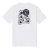Tricou sport Converse Chuck pentru bărbați, cu imprimeu, guler rotund și mâneci scurte, alb