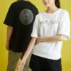 Tricou sport Converse pentru bărbați, cu imprimeu, croi lejer, mânecă scurtă, alb