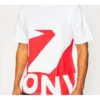 Tricou sport cu mânecă scurtă Converse pentru bărbați, cu imprimeu în culori contrastante, roșu