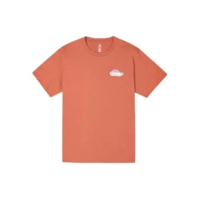 Tricou sport cu mânecă scurtă Converse pentru bărbați, cu imprimeu Rainbow Logo, din tricot, roșu