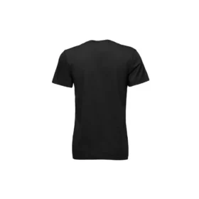 Tricou sport cu mânecă scurtă și imprimeu logo, negru