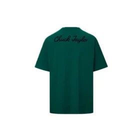 Tricou unisex Chuck cu broderie, tricotat, verde