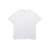 Tricou unisex cu mâneci scurte și aplicații Pics, alb
